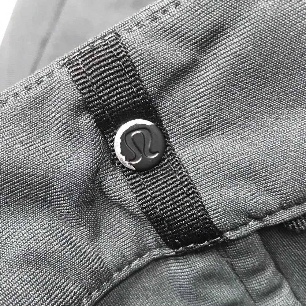 LULULEMON Commission Pant Men 32x28 Dark Gray Slim Fit Warpstreme LM5439SE Chino